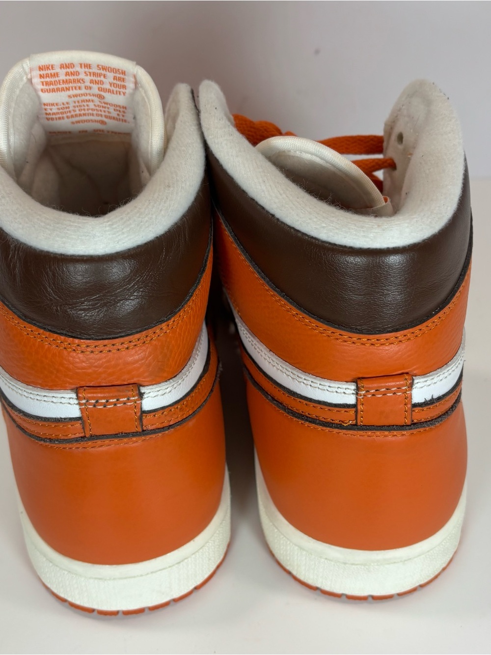 Nike Air Jordan 1 Retro High OG Starfish Men’s Sz 12.5 D09369-101 Orange - Picture 5 of 8